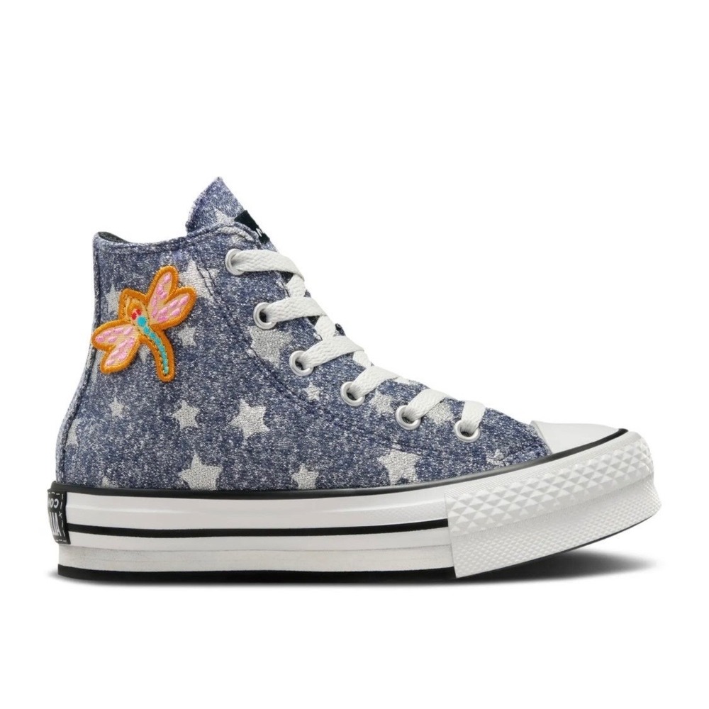 Kids Converse x Coraline All Star High Top Sneakers Dragon Fly Star Size